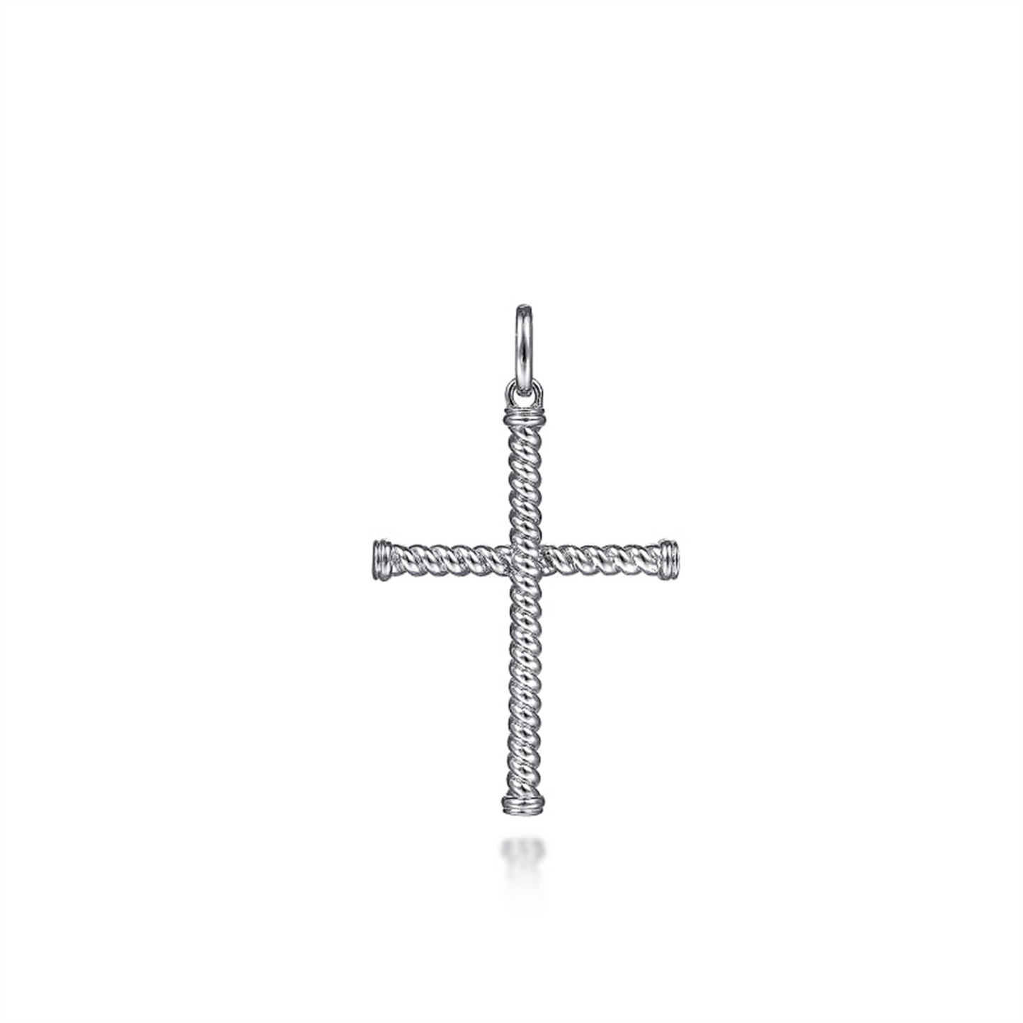 Gabriel & Co. 925 Sterling Silver Twisted Rope Cross Pendant