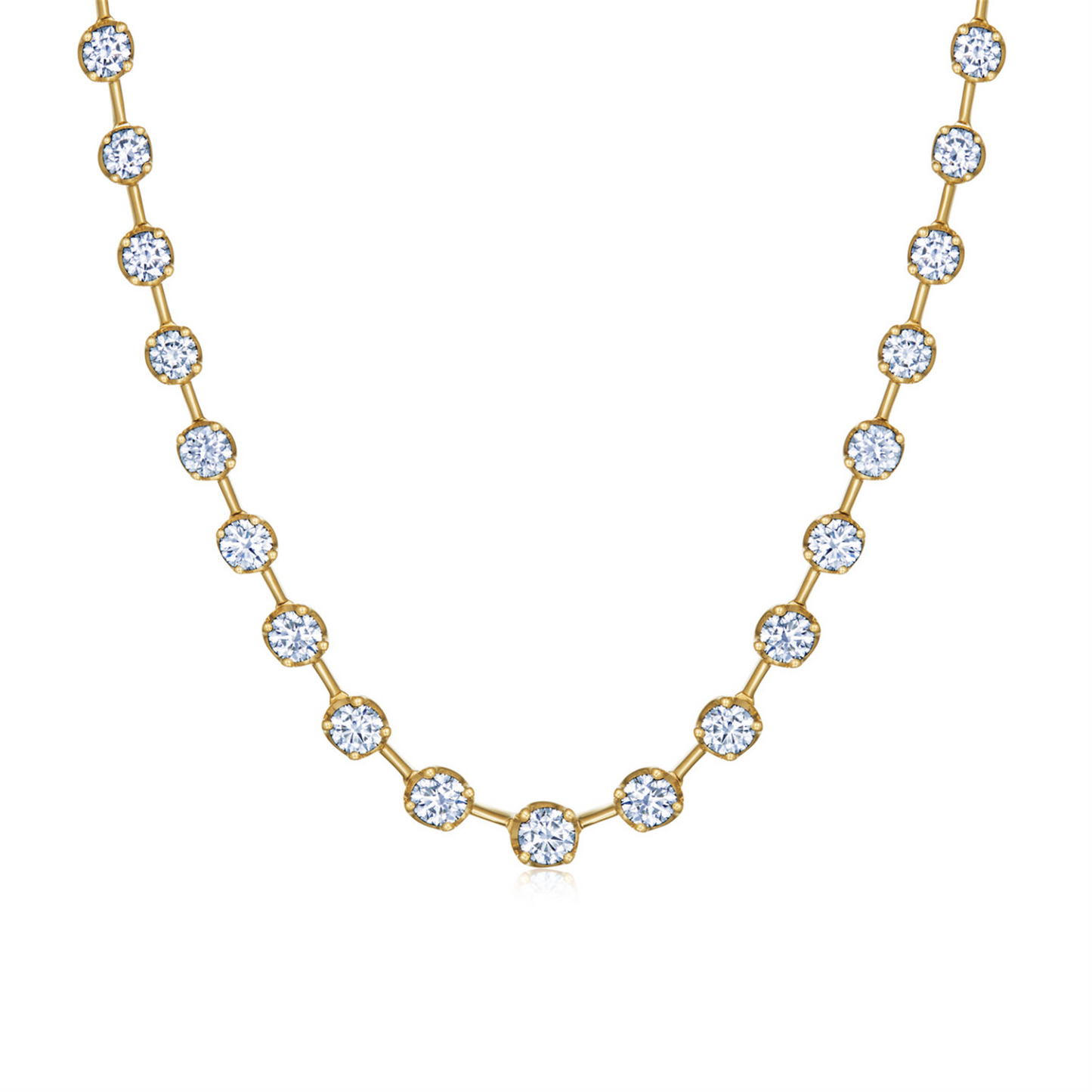 Kwiat Starry Night Partway Riviera Necklance in 18k Yellow Gold & 2.1ct Diamonds