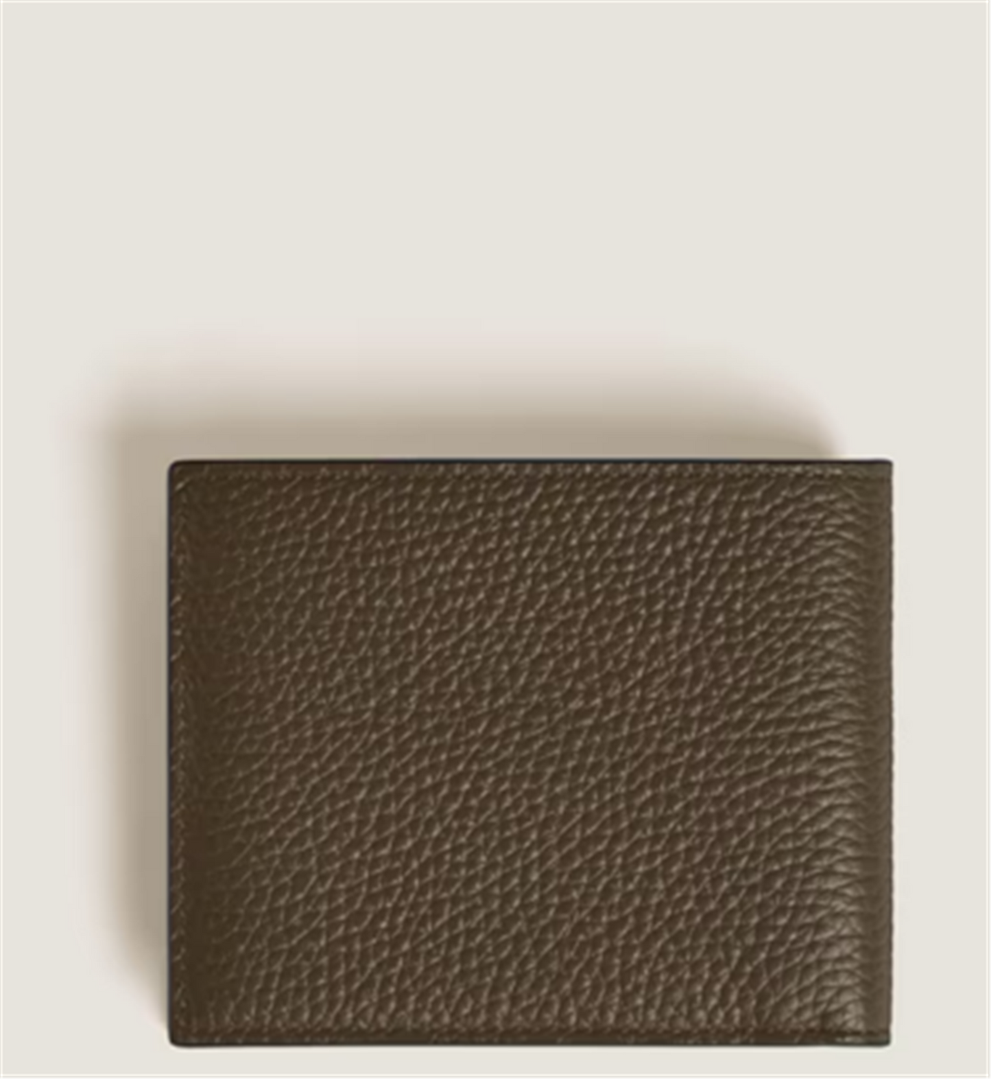 Montblanc 6cc Khaki Grain Leather Wallet