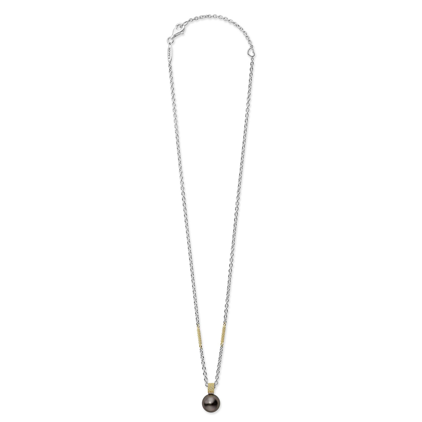 Lagos Tahitian Black Pearl Pendant Necklace