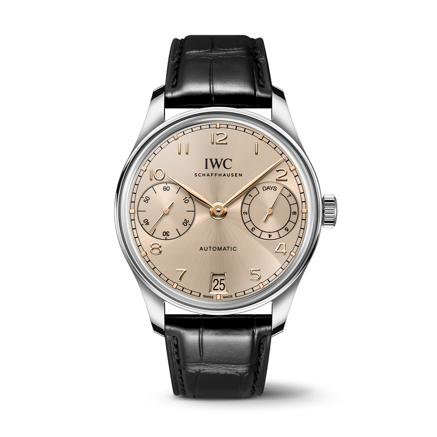 IWC Stainless Steel Portugieser Automatic 42mm - Dune Dial & Black Gator Strap