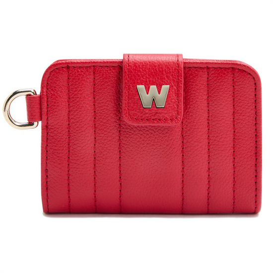 WOLF Mimi Credit Card Holder with Wristlet in Red