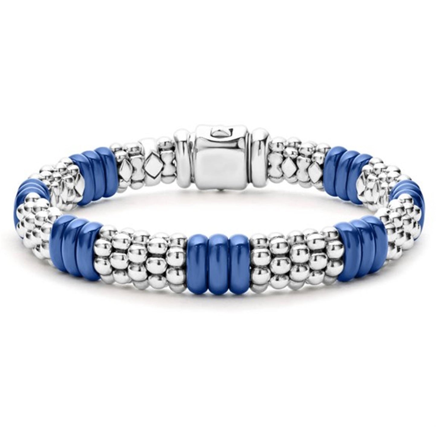 Lagos Ultramarine Ceramic Caviar Beaded Bracelet
