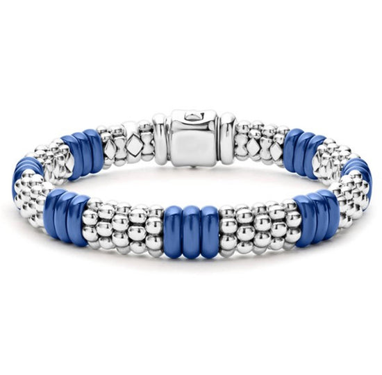 Lagos Ultramarine Ceramic Caviar Beaded Bracelet
