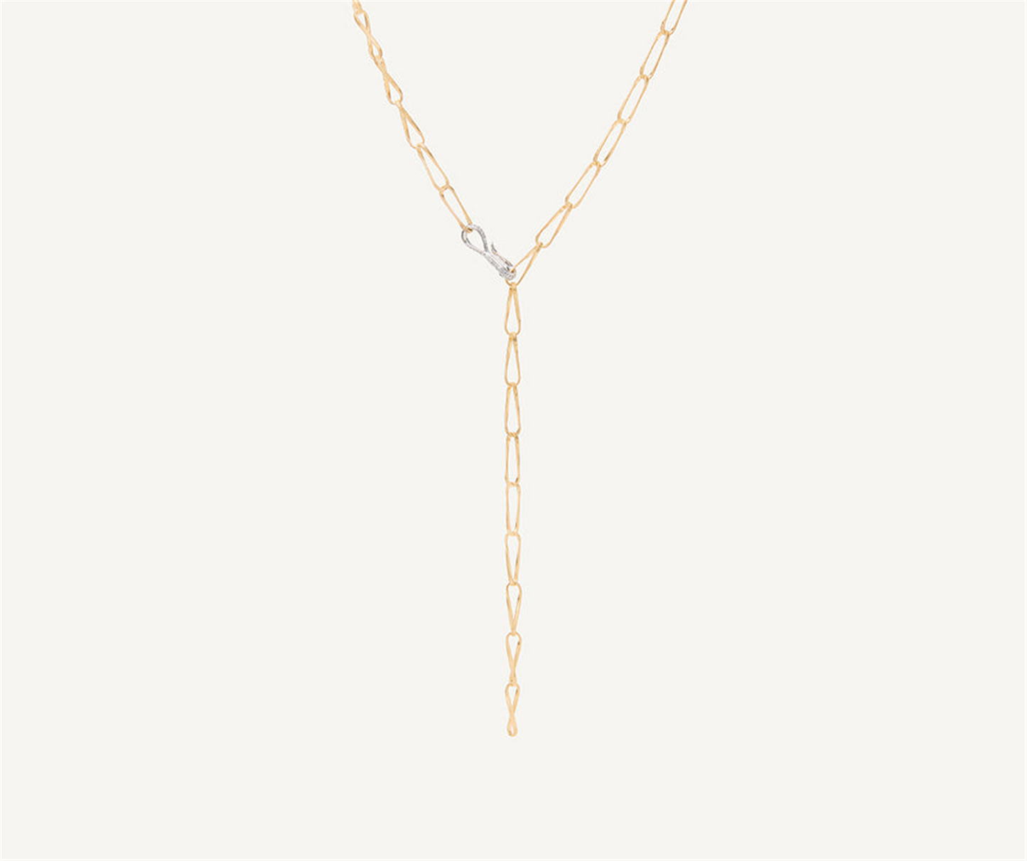 Marco Bicego Twisted Link Diamond Lariat 29.5"