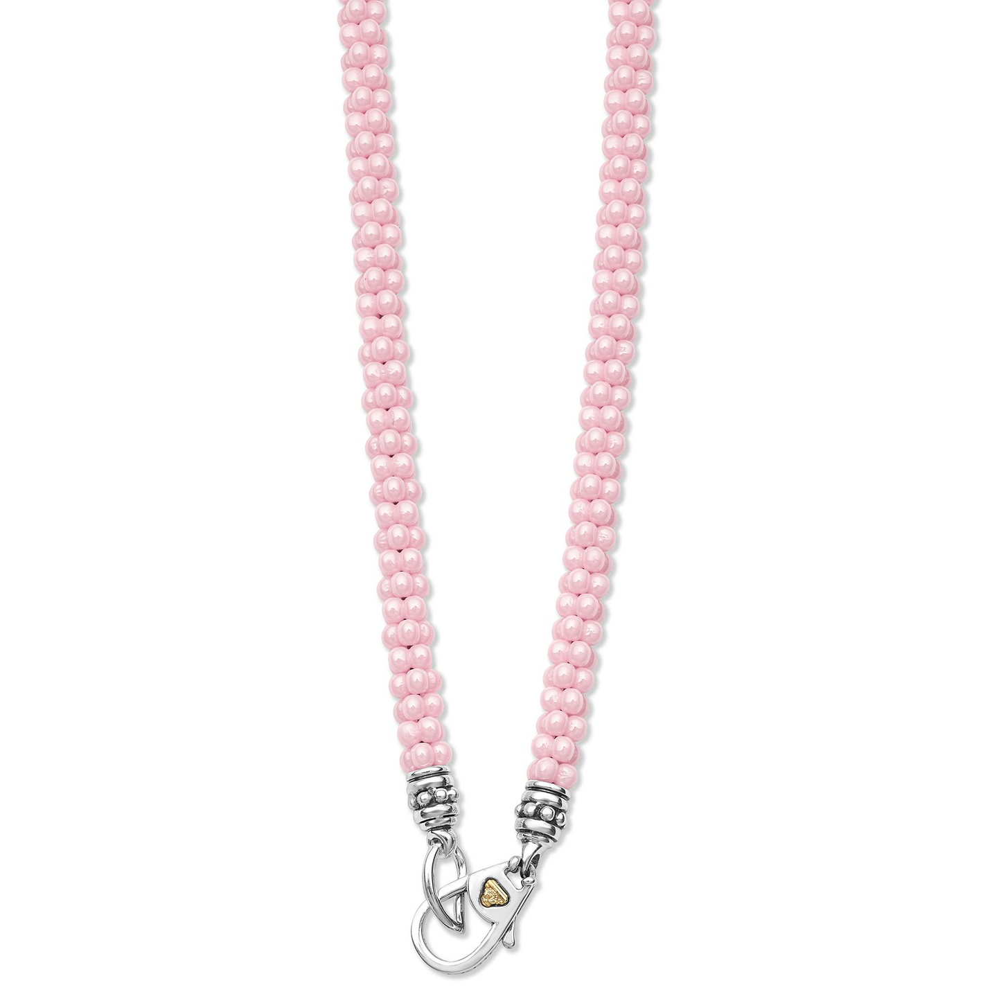 Lagos Pink Ceramic Beaded Necklace
