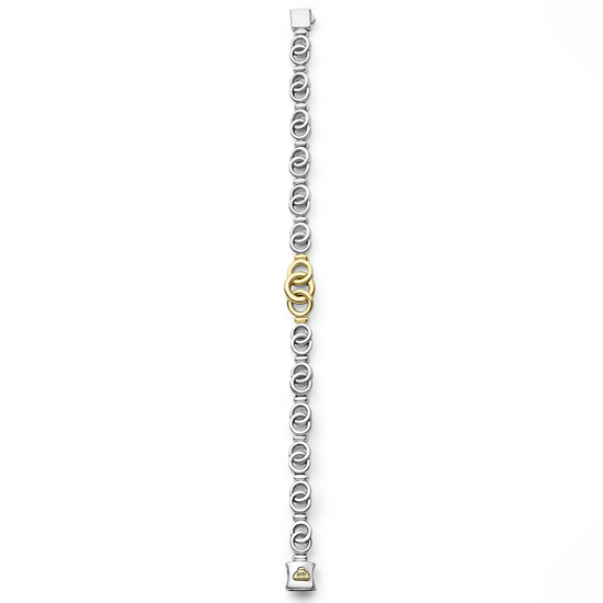 Lagos Two-Tone Interlocking Link Bracelet