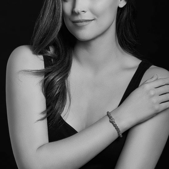 Lagos Tiger Eye Skull Bracelet