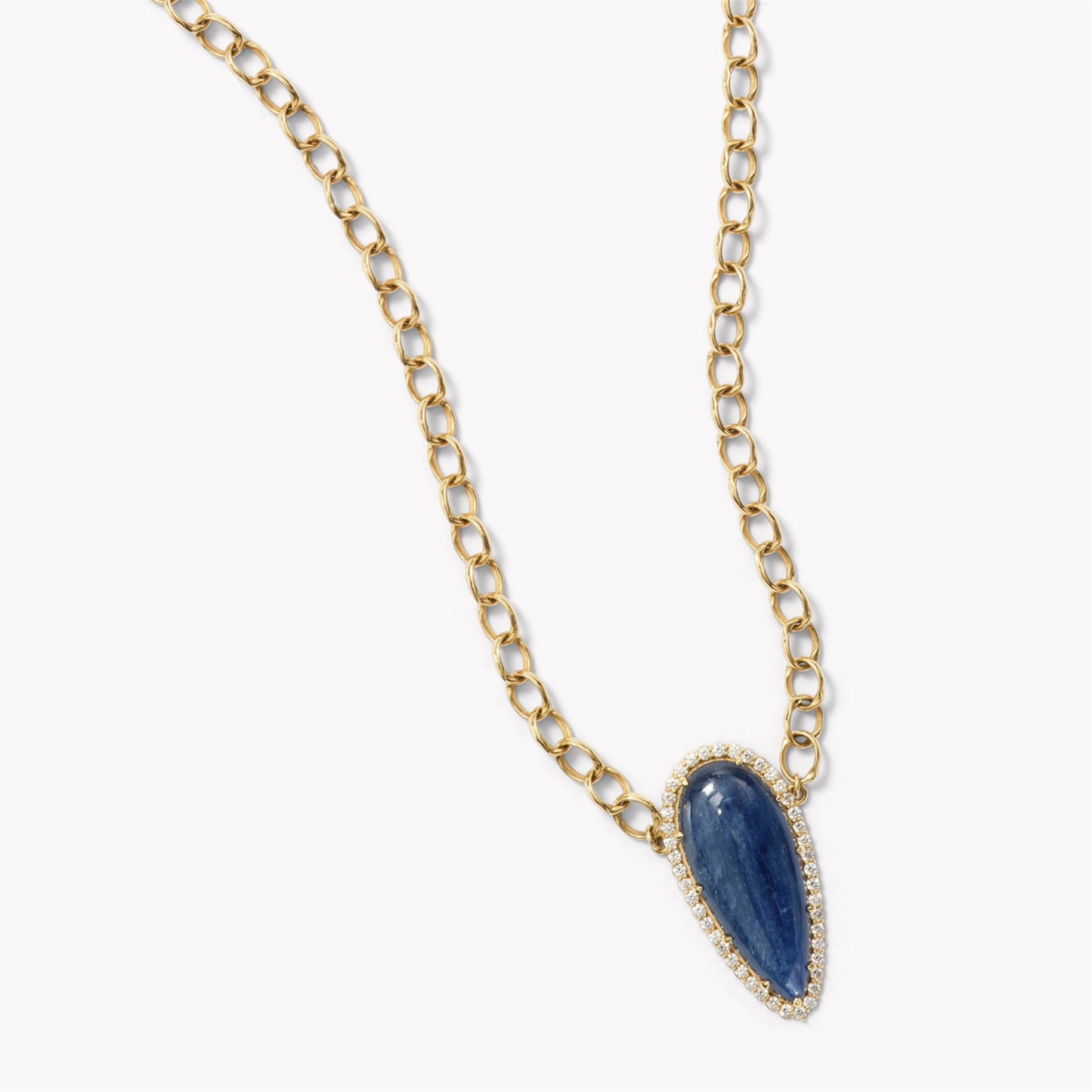 Jamie Turner Sparrow Kyanite Pendant w/ Diamonds Necklace