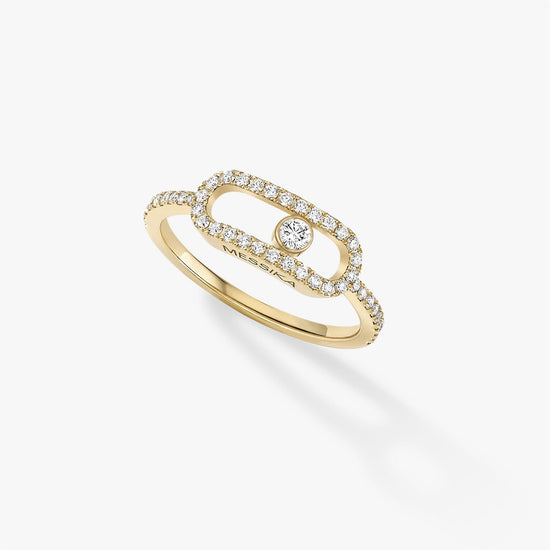 Messika Move Uno Pavé Ring in 18k Gold & 1/3ct Diamonds