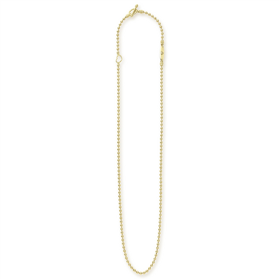 Lagos Beaded Toggle Necklace in 18k Gold