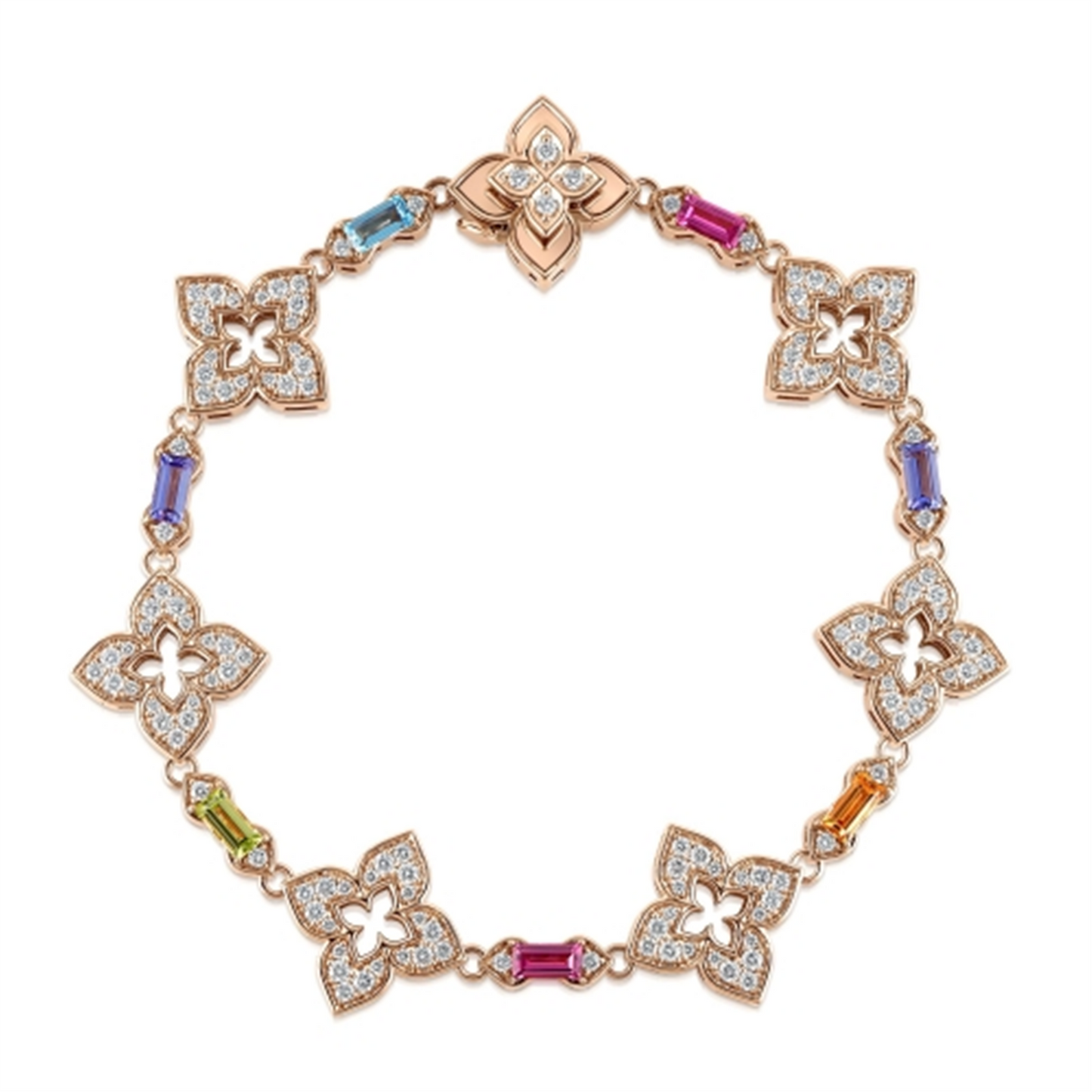 Roberto Coin Venetian Princess Multi Gemstone Diamond Bracelet