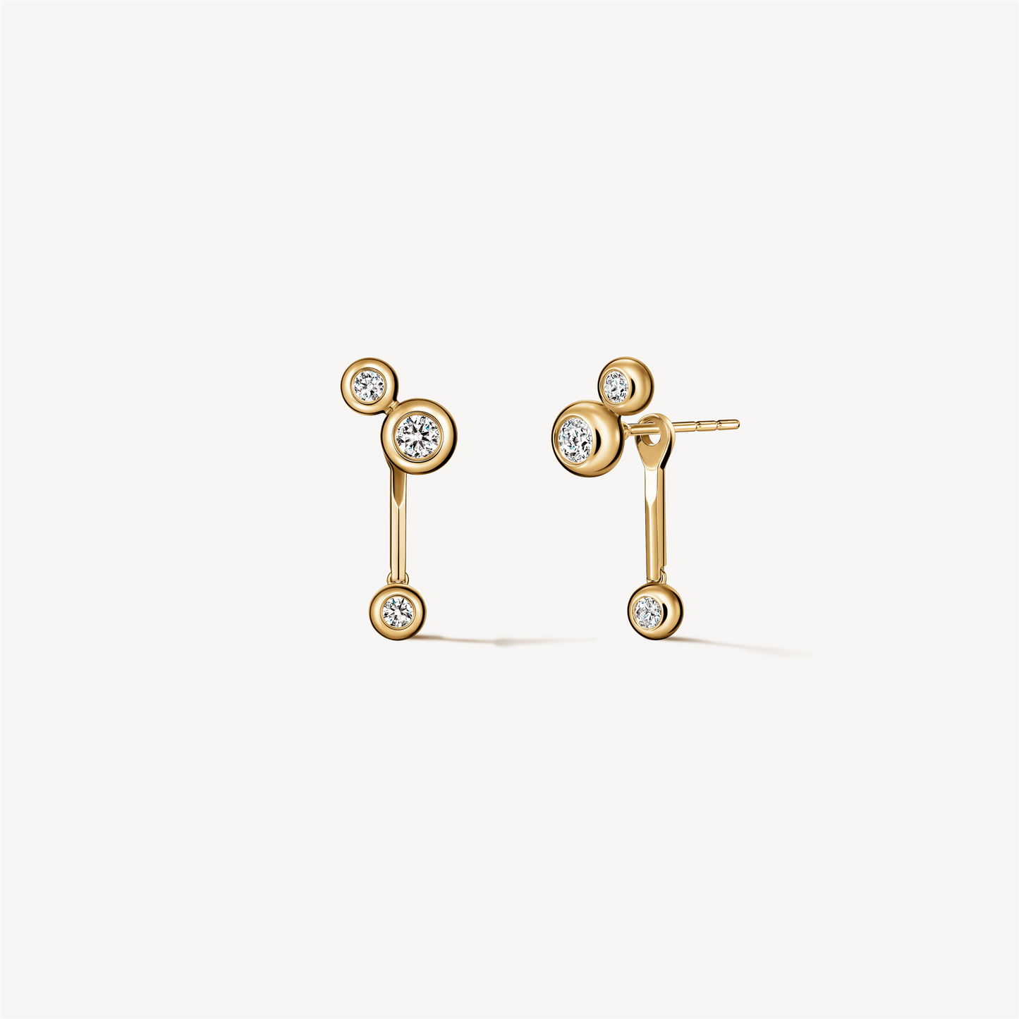 Hearts On Fire Dream Drop Earrings, Small  in 18k Yellow Gold