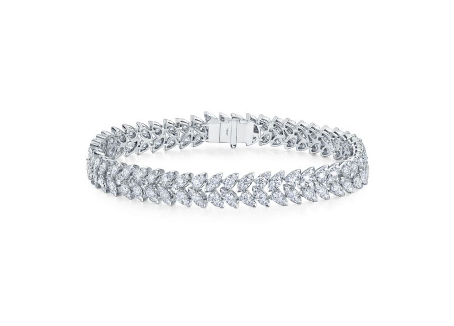 Aerial Dewdrop Double Line Bracelet