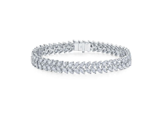 Aerial Dewdrop Double Line Bracelet