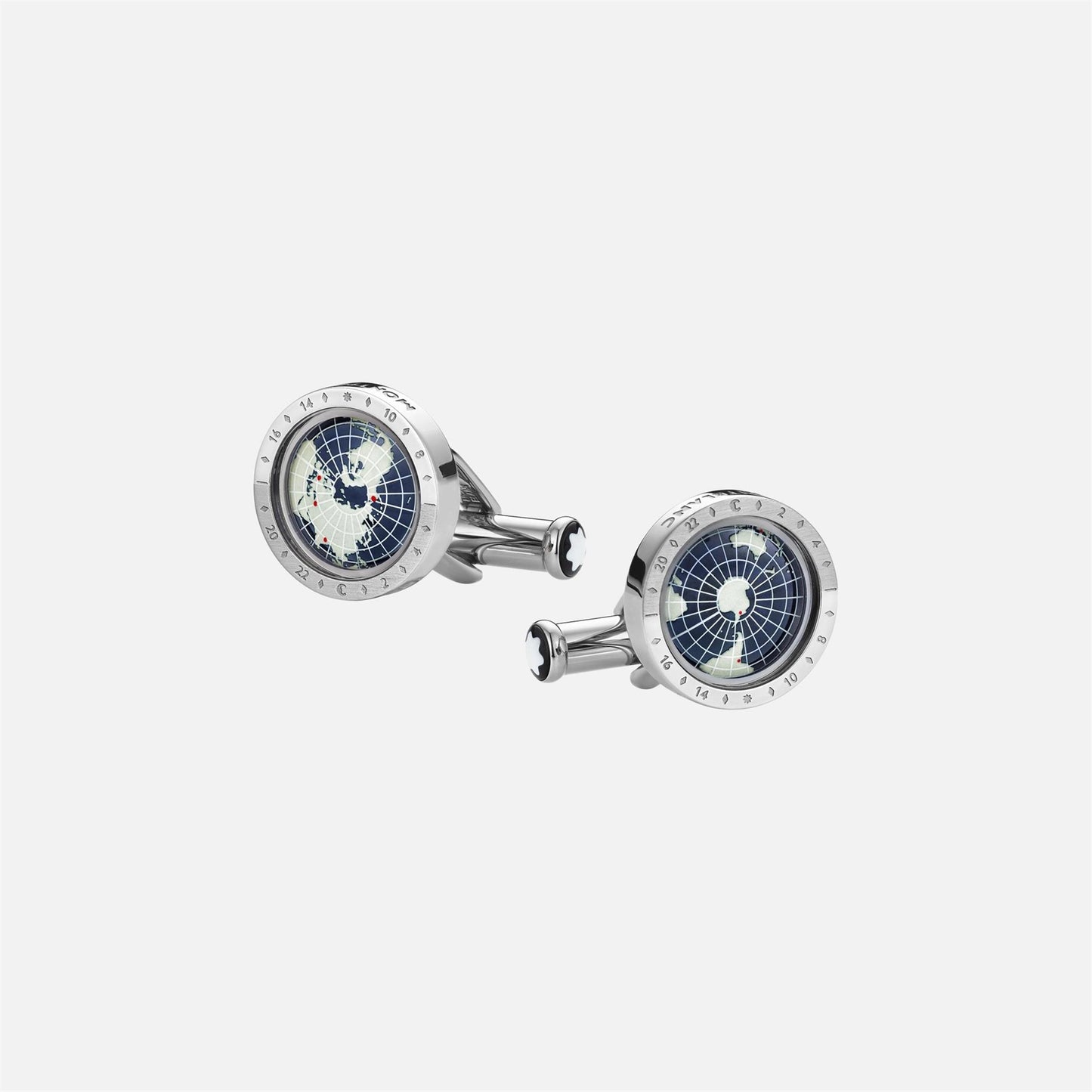 Montblanc 1858 Geosphere Cufflinks in Blue