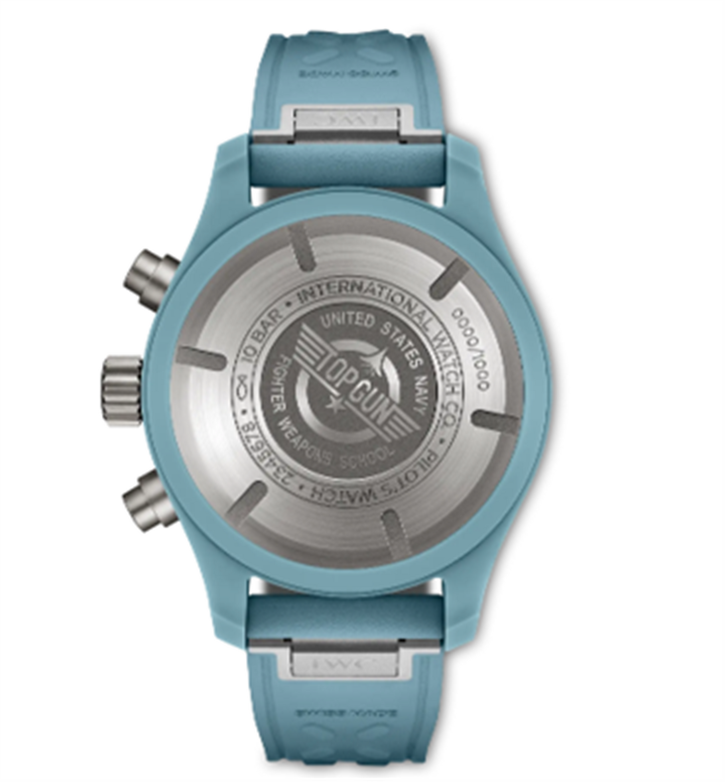 IWC Ceramic Pilot's Watch Chronograph 41mm Top Gun Miramar - Blue Dial & Rubber Strap