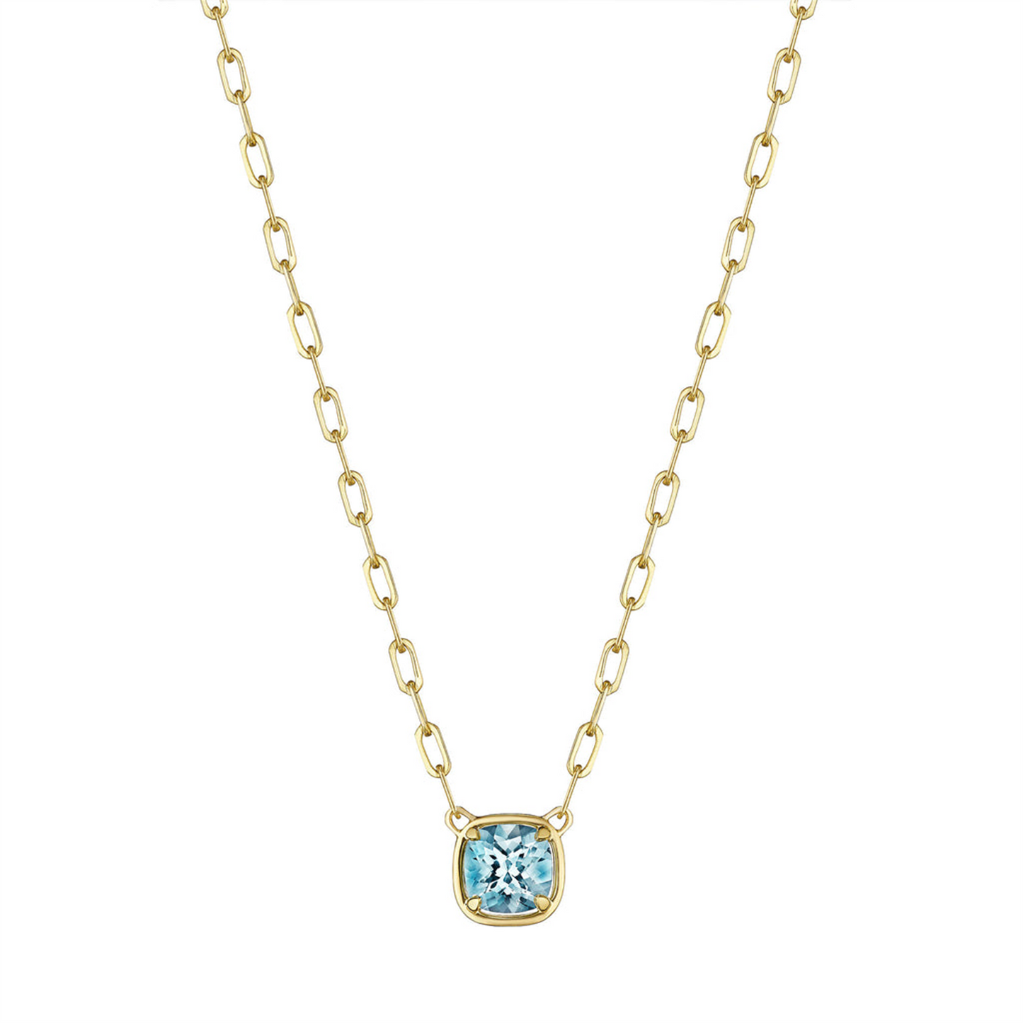 Penny Preville Cushion Aquamarine Necklace