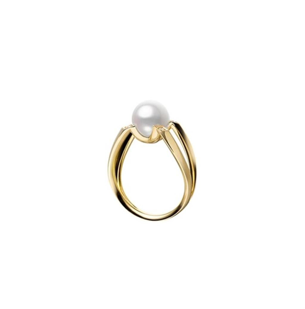 Mikimoto Gold M Collection Akoya Pearl Ring