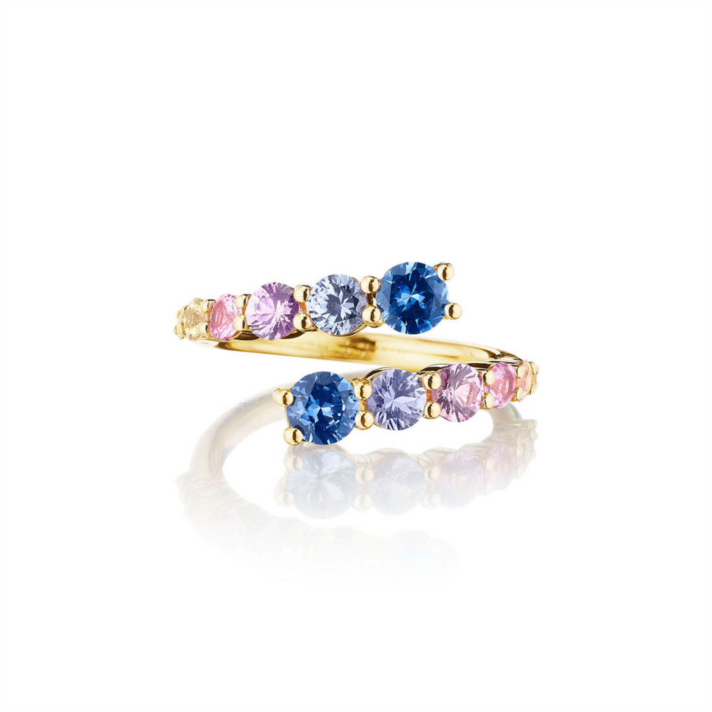 Penny Preville Rainbow Sapphire Bypass Ring