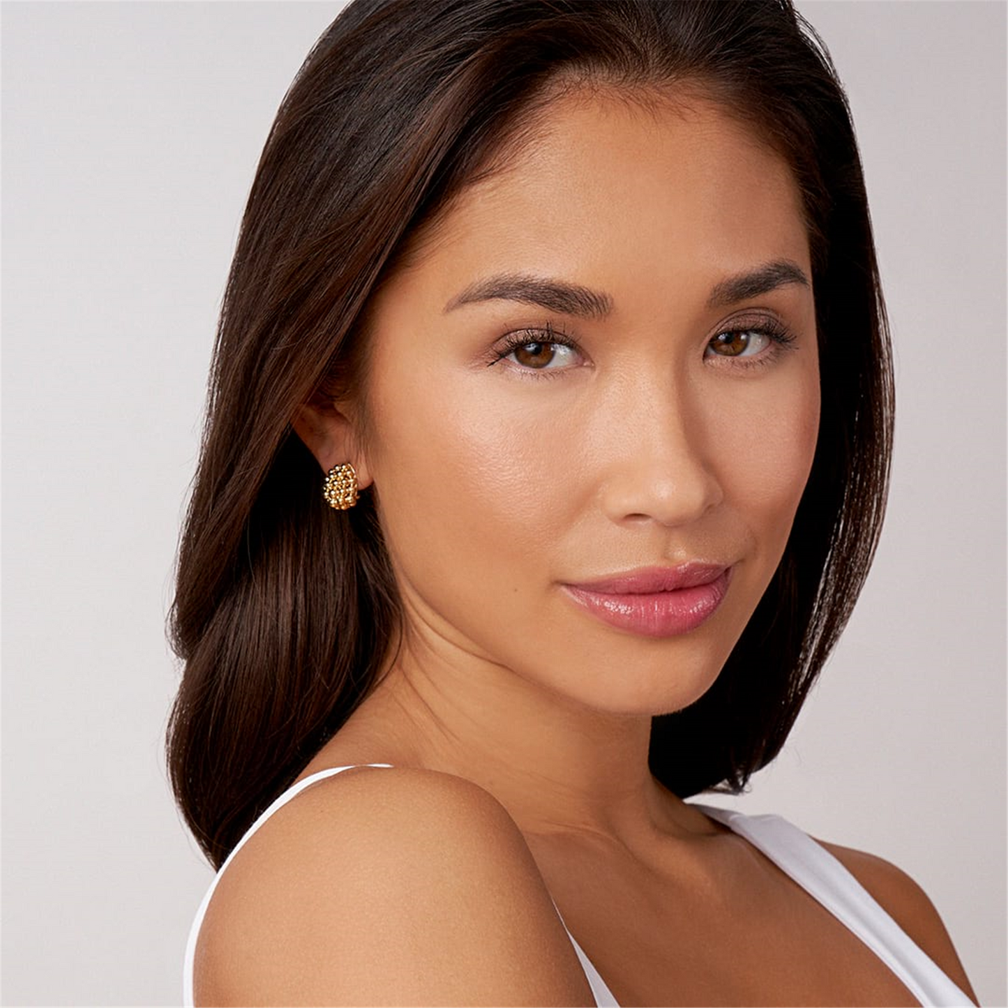 Lagos Small 18k Gold Omega Clip Earrings