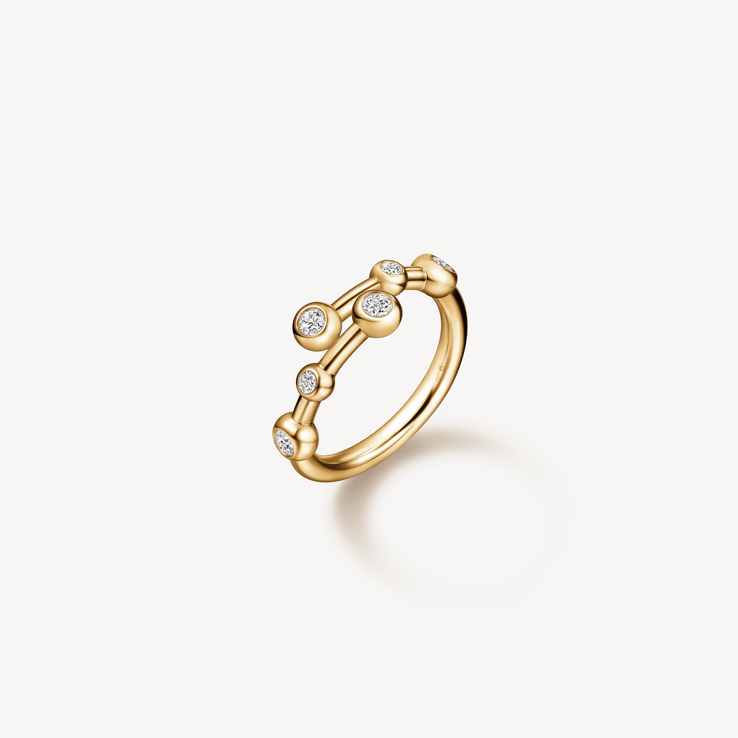 Hearts On Fire Dream Bypass Ring in 18k Yellow Gold