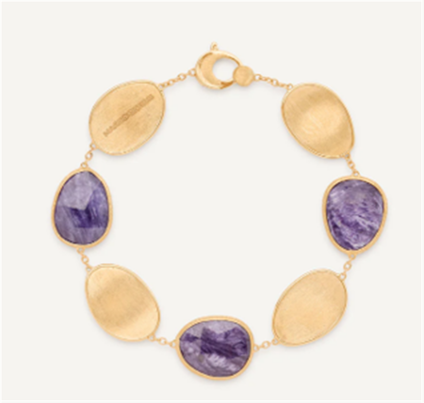 Marco Bicego Lunaria 18k Gold with Charoite Bracelet