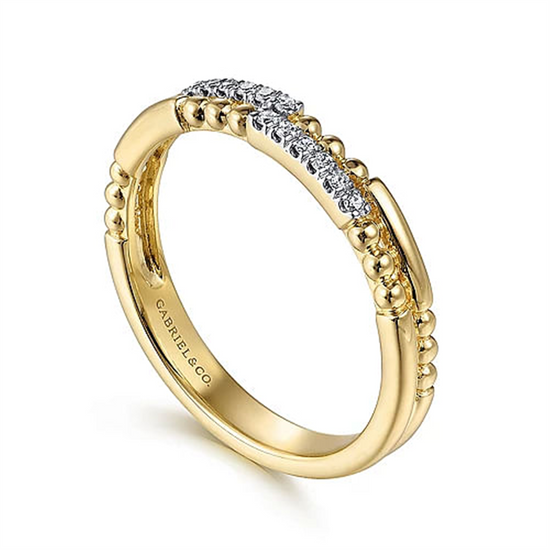 Gabriel & Co. Gold Bujukan Diamond Stackable Ring