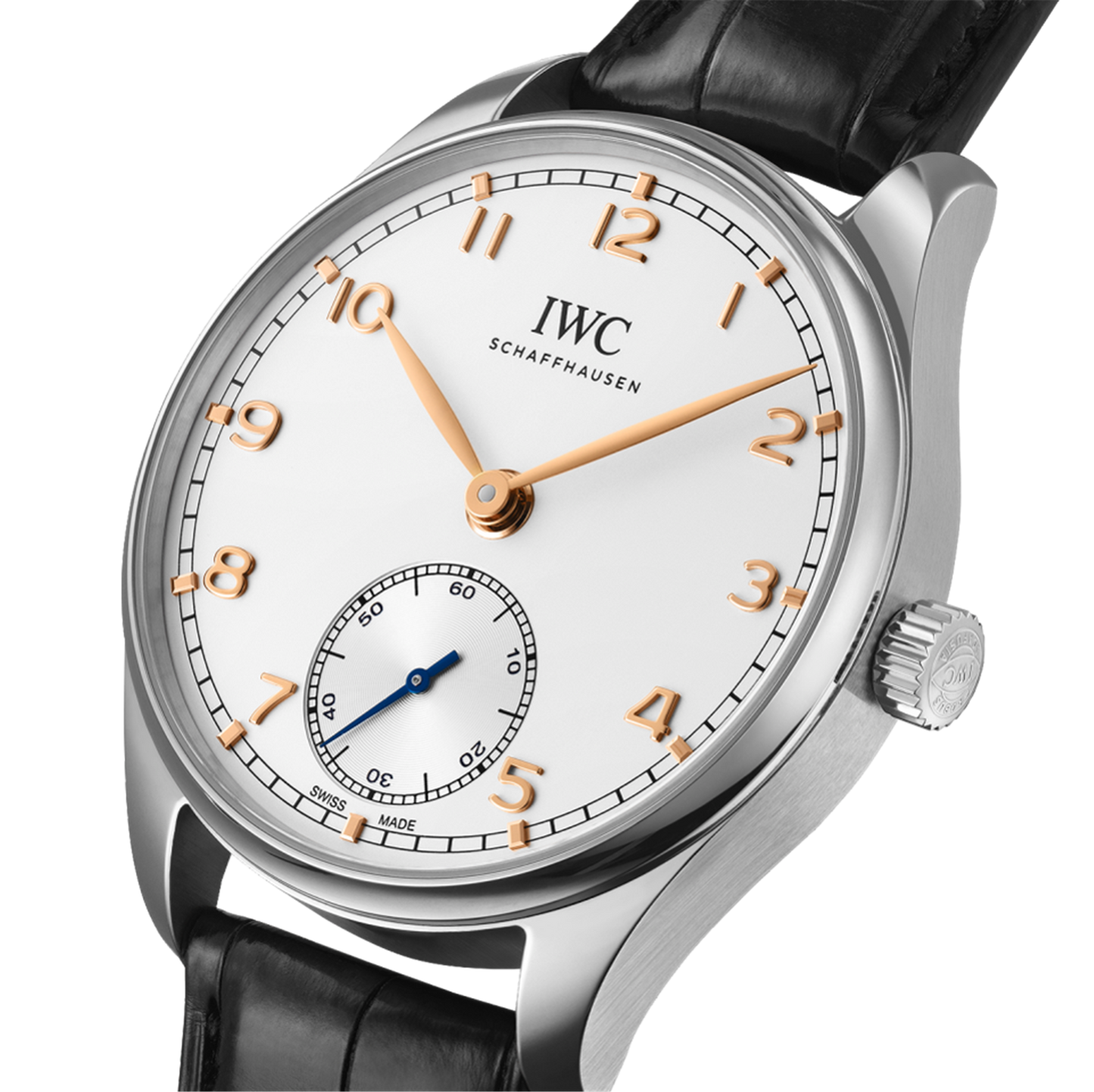 IWC Shaffhausen Portugieser Automatic 40mm w/ Silver Dial & Black Alligator Strap