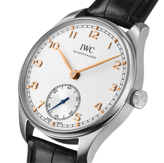 IWC Shaffhausen Portugieser Automatic 40mm w/ Silver Dial & Black Alligator Strap