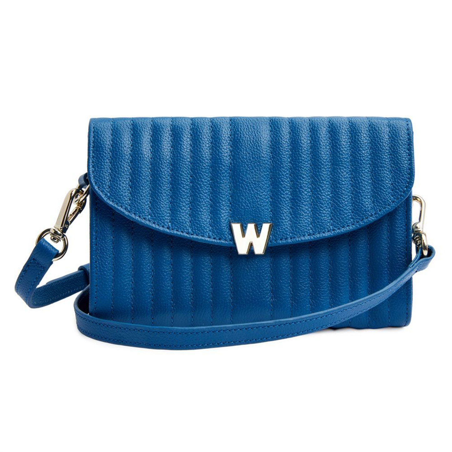 WOLF Mimi Crossbody Bag w/ Wristlet in Marine Vegan Leather