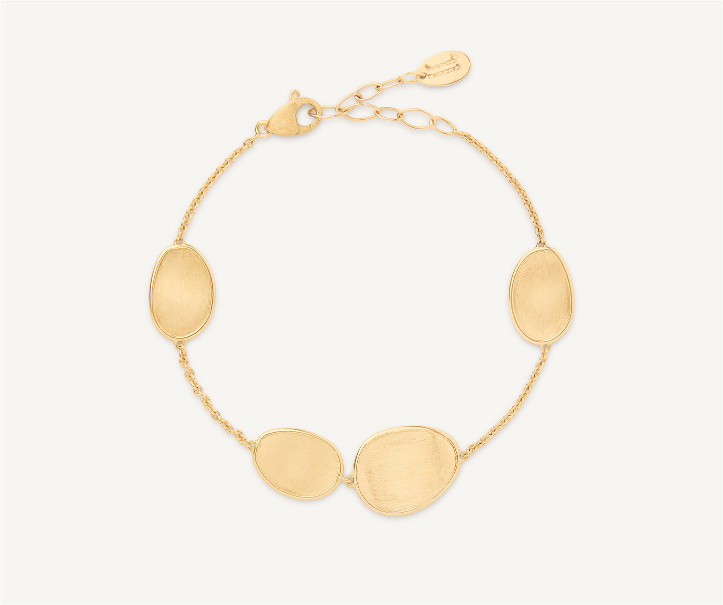 Marco Bicego Lunaria 18k Gold Petal 4 Station Bracelet