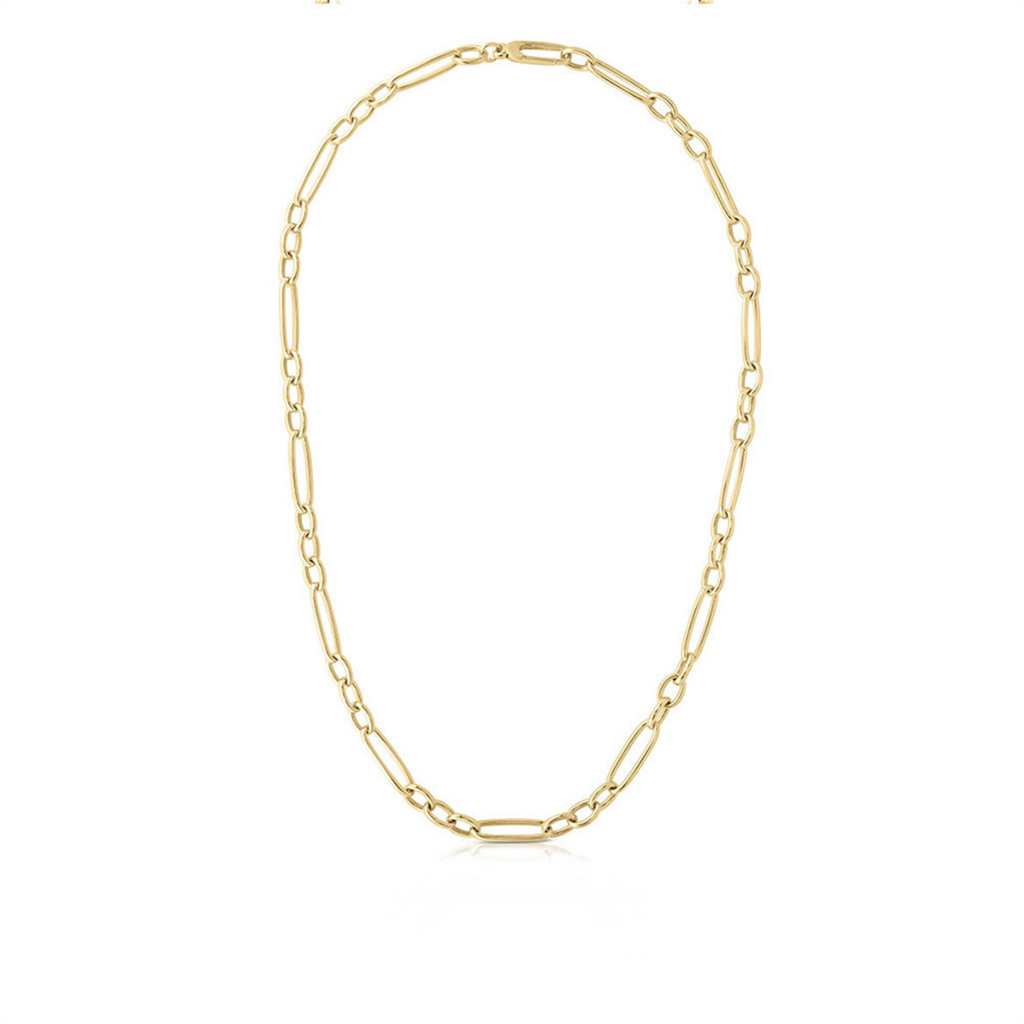 Roberto Coin 18k Gold Alternating Oval Link Necklace