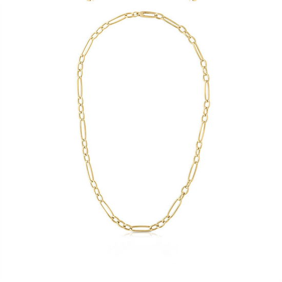 Roberto Coin 18k Gold Alternating Oval Link Necklace