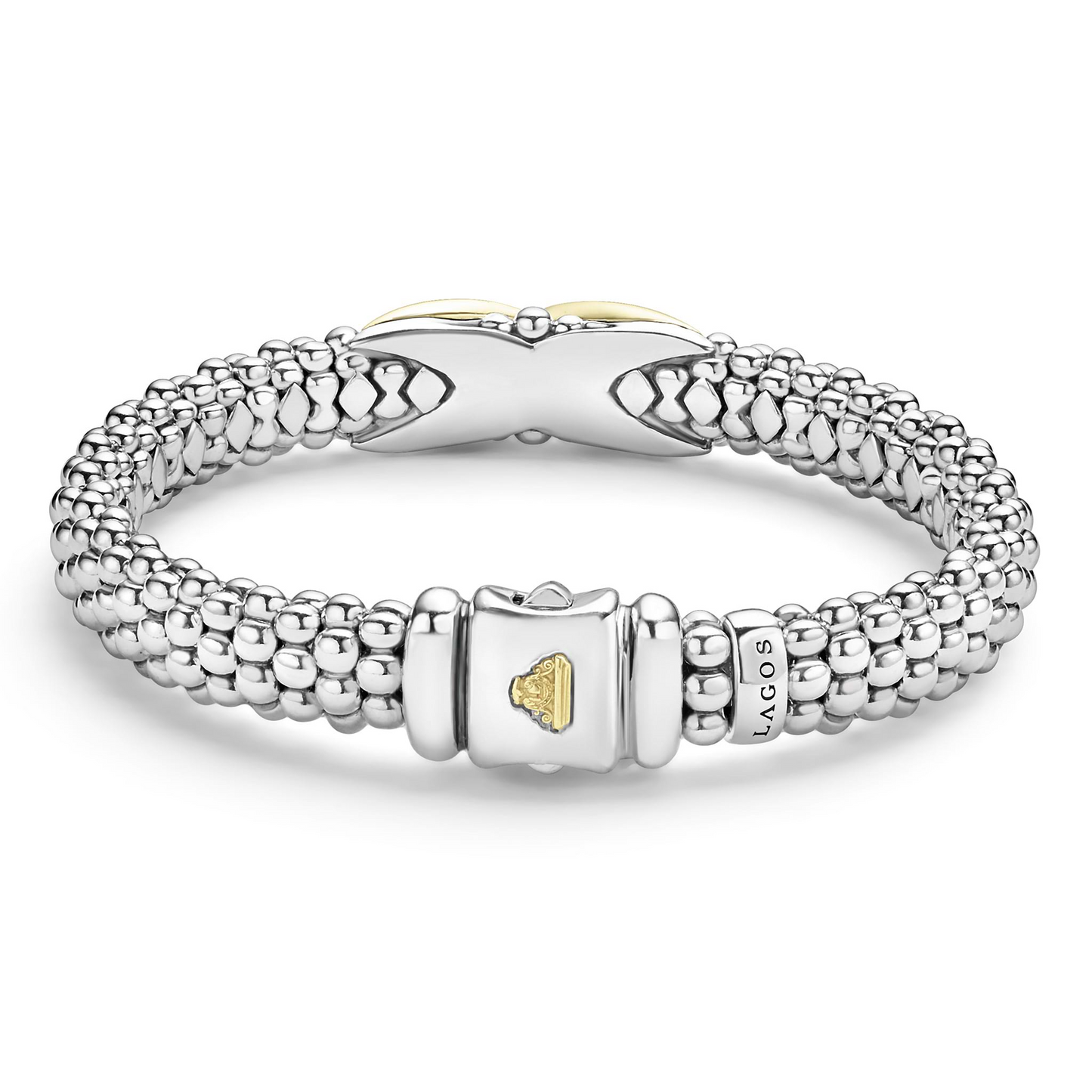 Lagos Two-Tone X Caviar Bracelet - 9mm