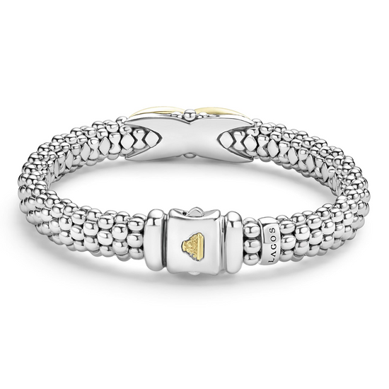 Lagos Two-Tone X Caviar Bracelet - 9mm