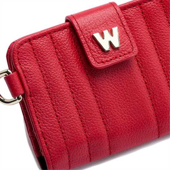 WOLF Mimi Credit Card Holder with Wristlet in Red