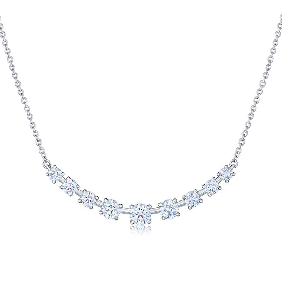 Kwiat Starry Night Nine-Stone Demi Diamond Necklace in 18k White Gold