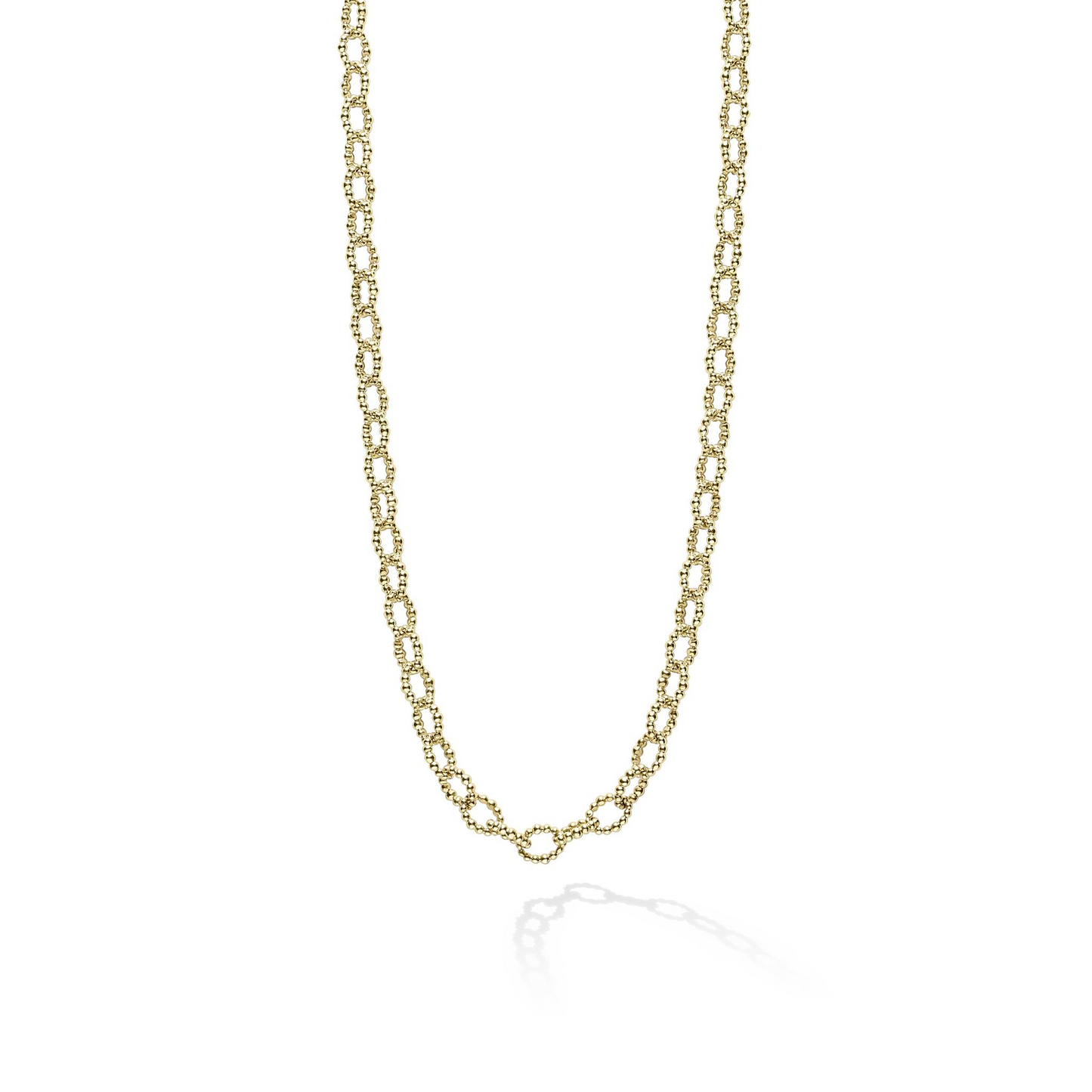 Lagos Small Link Necklace in 18k Gold