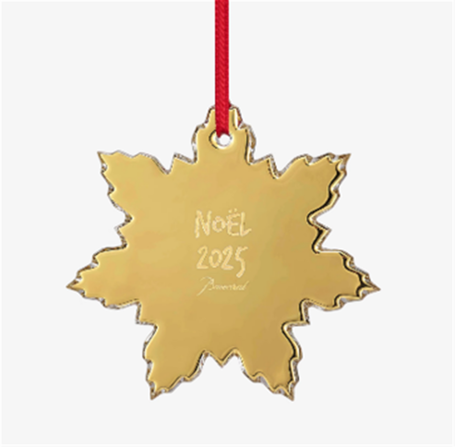 Baccarat Noel Annual Ornament Palmette 2025 in Gold