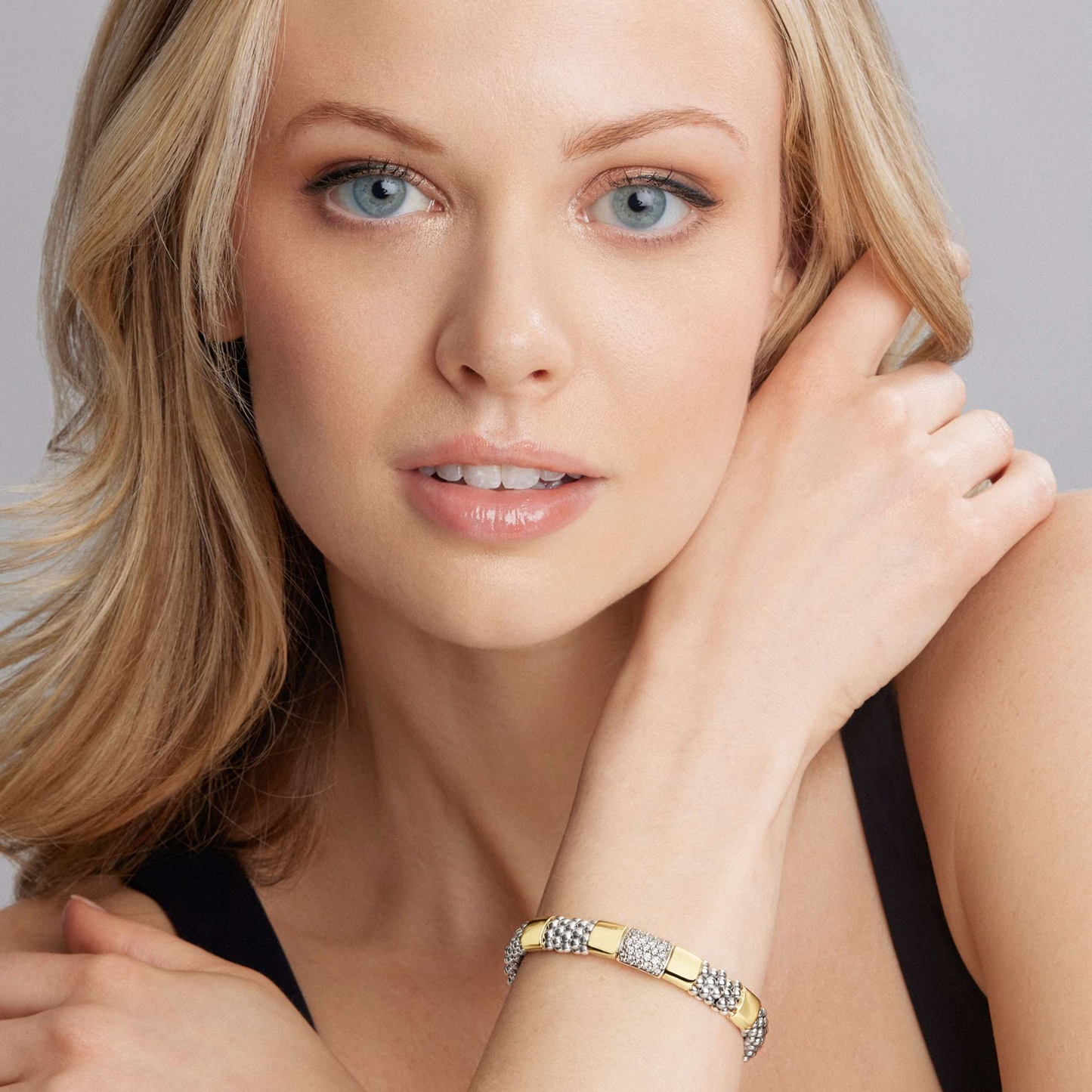 Lagos Two-Tone Diamond Bracelet