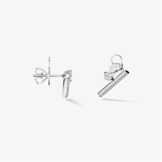 Hearts on Fire Barre Floating Single Diamond Pavé Climber Earring