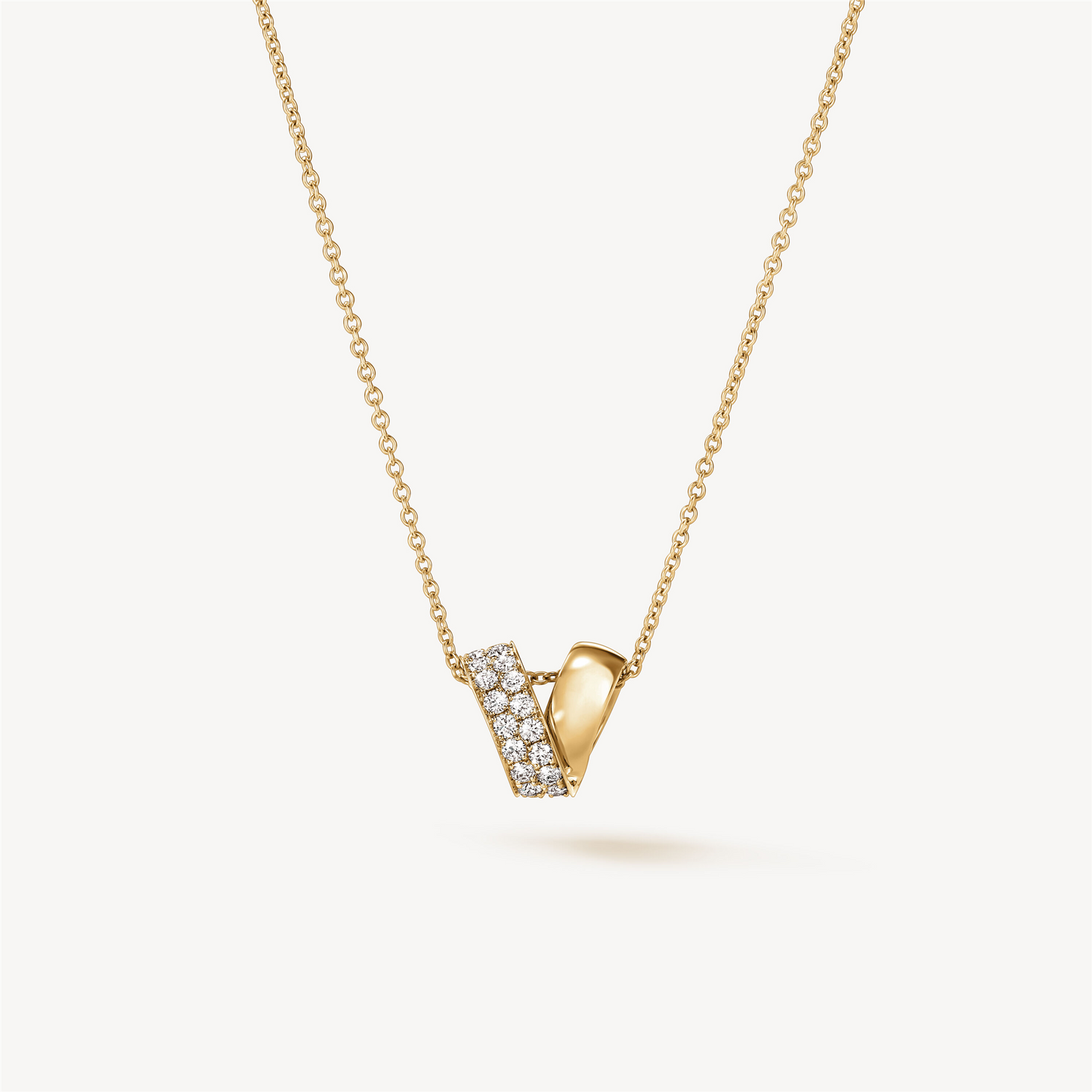 Hearts on Fire Inside/Out Multi-Wear Rondel Diamond Necklace in 18k Yellow Gold