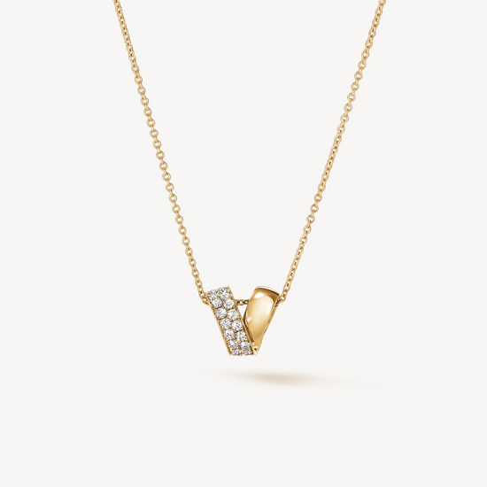 Hearts on Fire Inside/Out Multi-Wear Rondel Diamond Necklace in 18k Yellow Gold