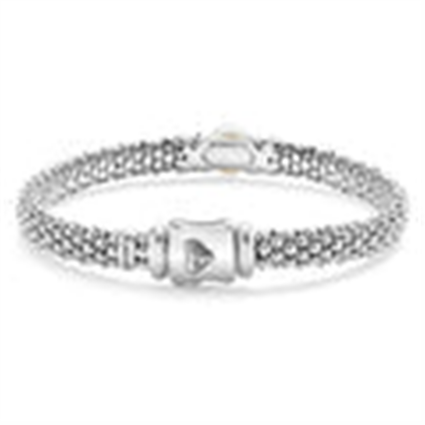 Lagos Two-Tone X Pearl Caviar Bracelet