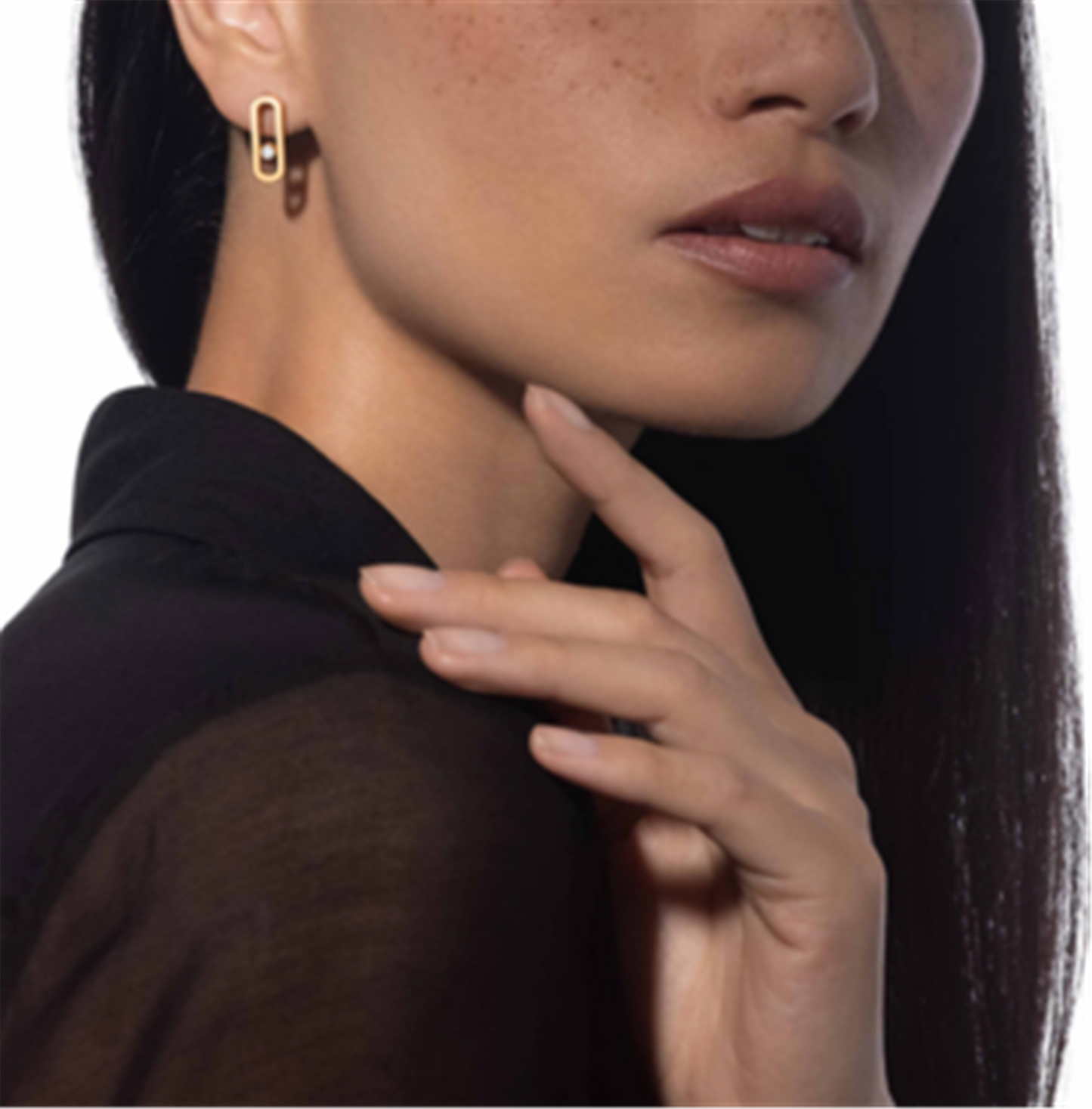 Messika Move Uno Diamond Earrings in 18k Yellow Gold