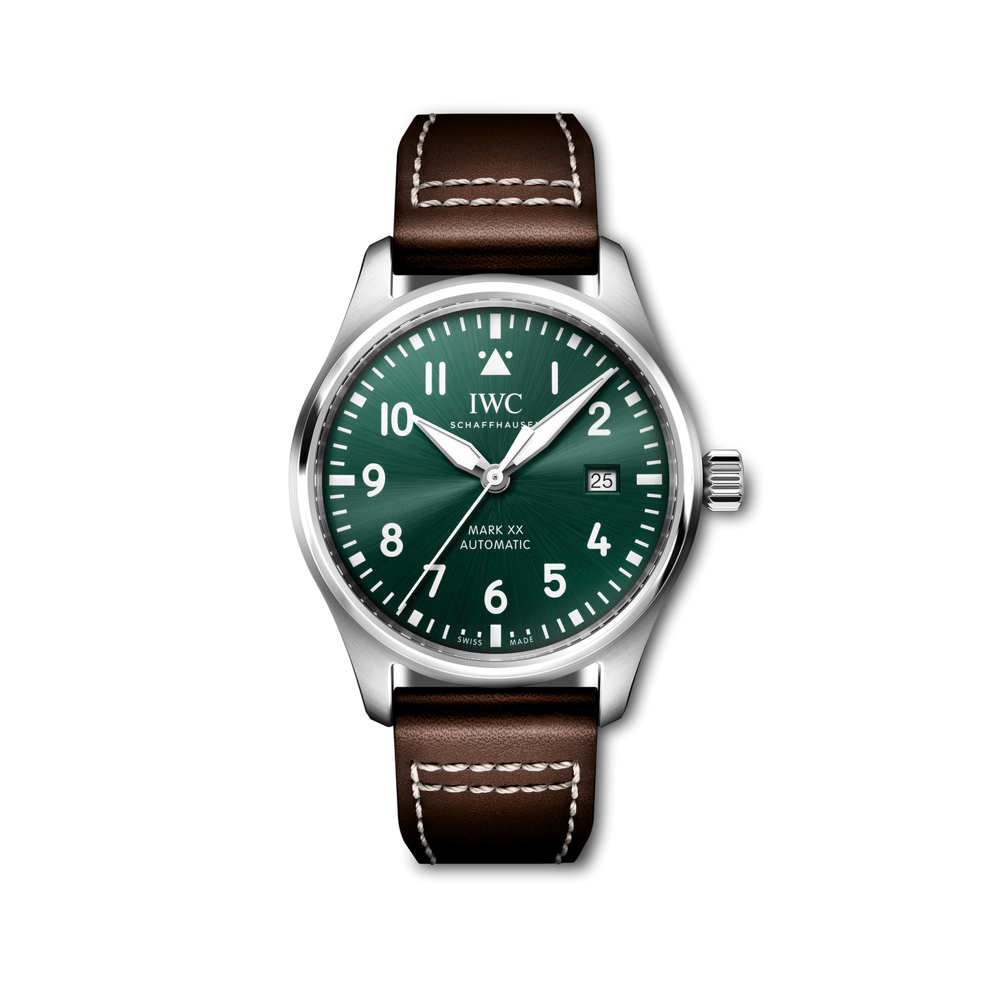 IWC Shaffhausen 40mm Pilot's Watch Mark XX w/ Green Dial & Calf Strap