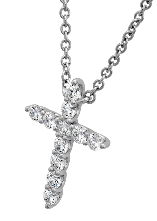 Hearts on Fire Signature Diamond Cross Pendant, Medium