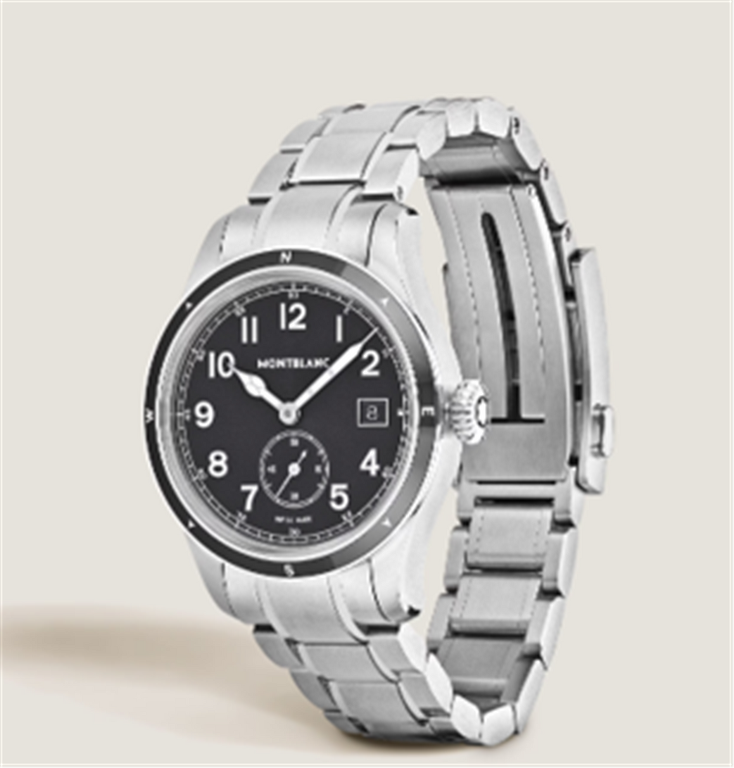 MontBlanc Stainless Steel 1858 Small Second 0 Oxygen Watch
