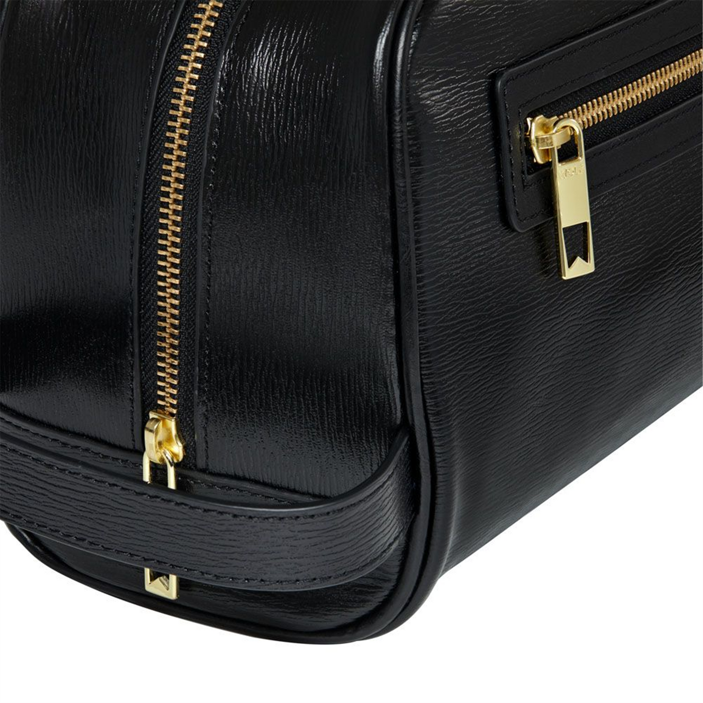 WOLF W Washbag in Black Vegan Leather